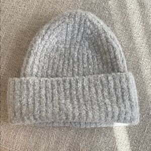 Aritzia Grey Wool Beanie